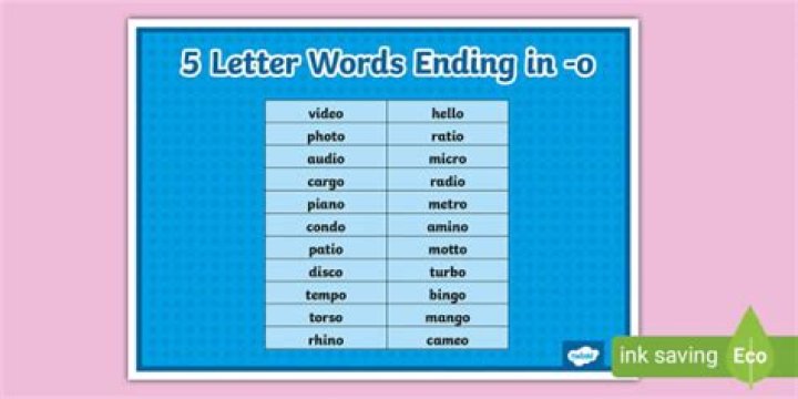 5 Letter Ending Words Osh {March} Find Detailed List!