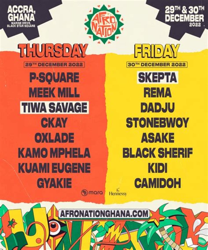 Afro Nation Ghana Ticket price 2022