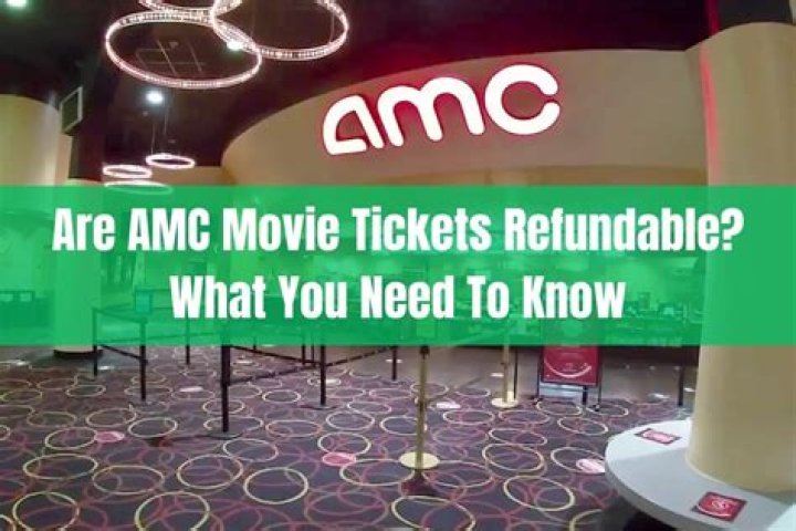 Are AMC tickets refundable?
