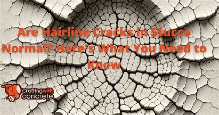Are hairline cracks in stucco normal?