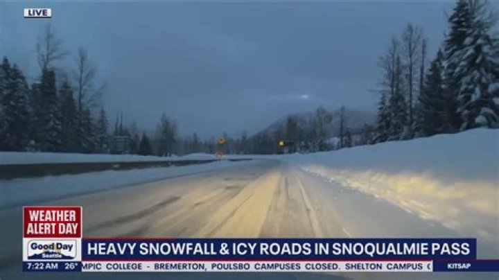 Are you required to have chains in your car over Snoqualmie Pass?