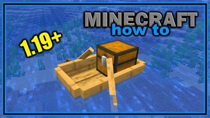 Boat with Chest in Minecraft