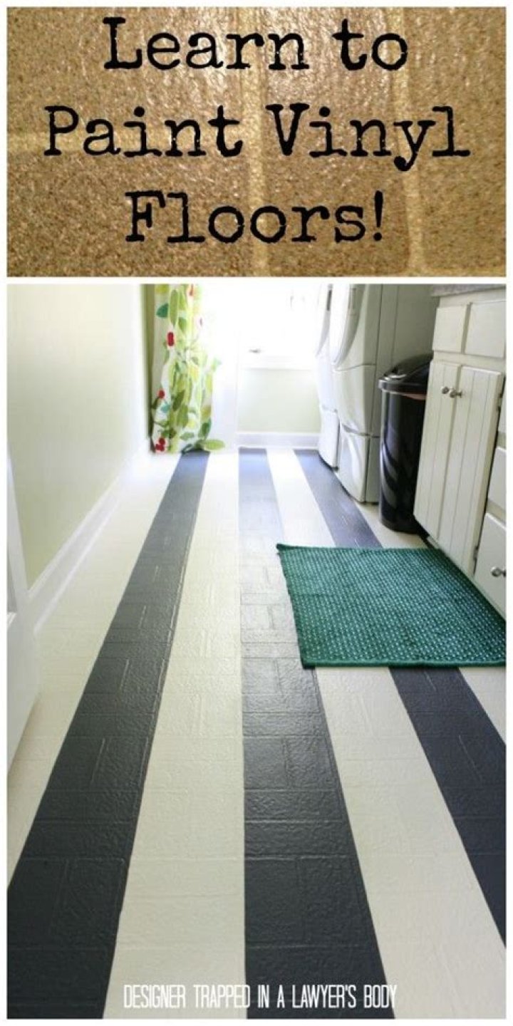 Can a vinyl floor be painted?