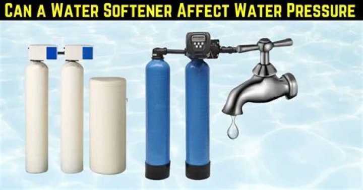 Can a water softener affect water pressure?