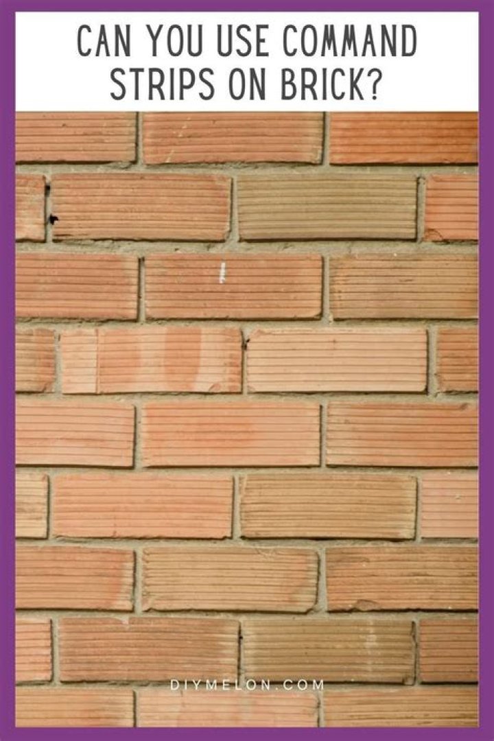 Can command strips be used on brick?