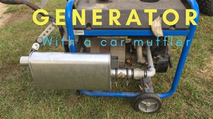 Can I add a muffler to my generator?