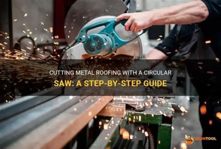 Can I cut metal roofing with a circular saw?