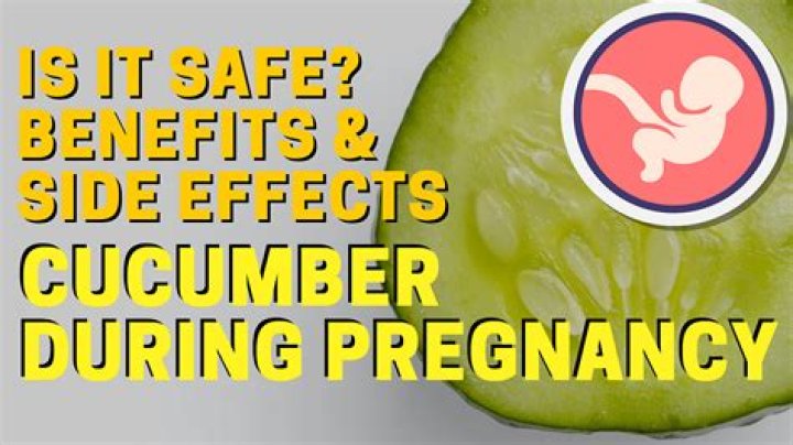 Can I eat cucumber during pregnancy?