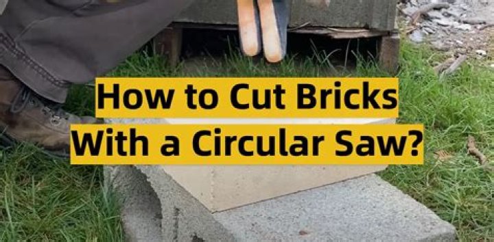 Can I use a circular saw to cut brick?