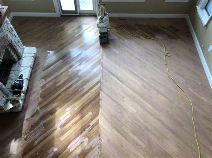 Can I use a palm sander to refinish hardwood floors?