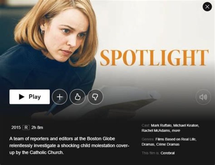 Can I watch Spotlight on Netflix?