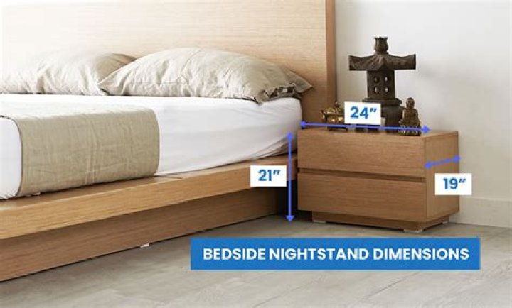Can nightstands be taller than the bed?