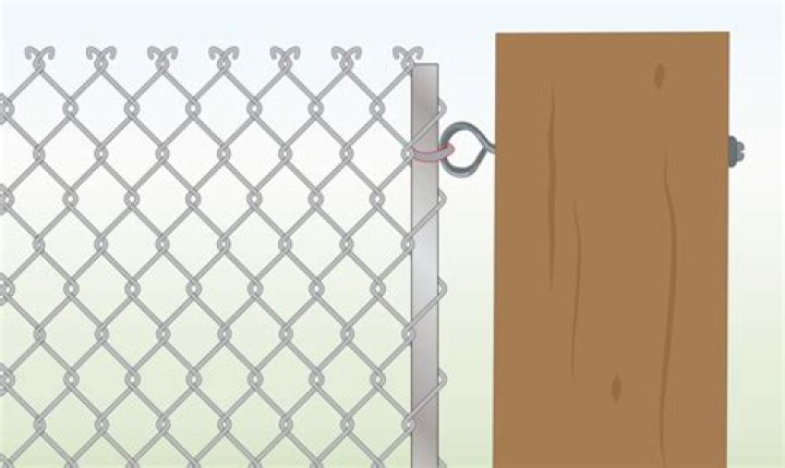 Can you attach chain link fence to wood post?