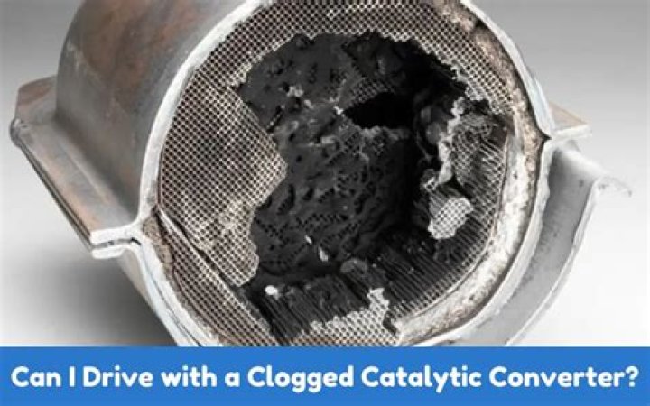 Can you drive with a clogged catalytic converter?