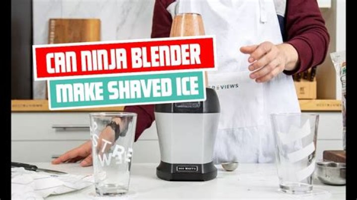 Can you make shaved ice in a blender?