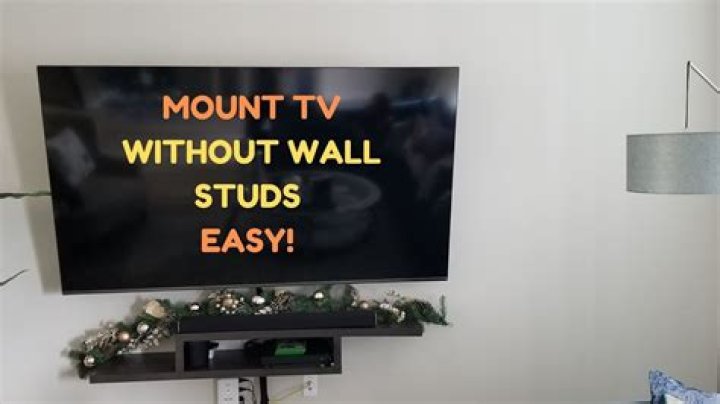 Can you mount a TV without a stud finder?