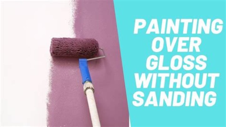 Can you paint on top of gloss?