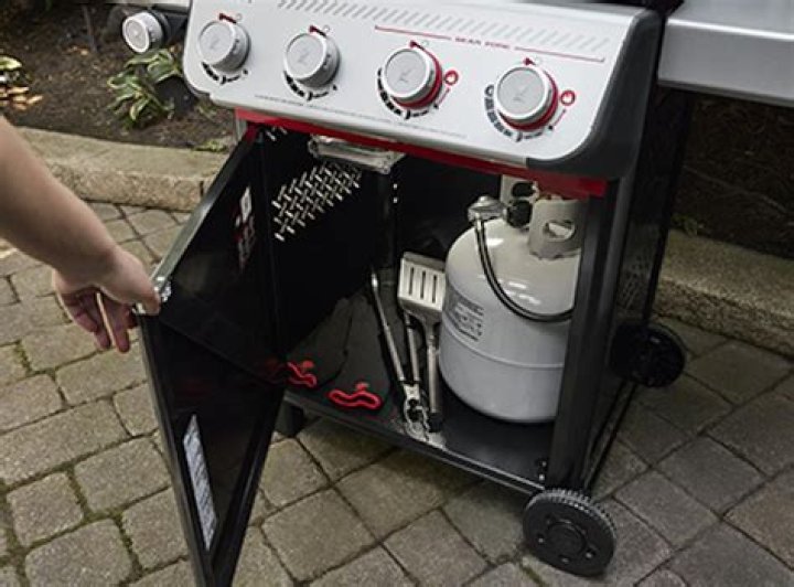 Can you power wash the inside of a Weber gas grill?