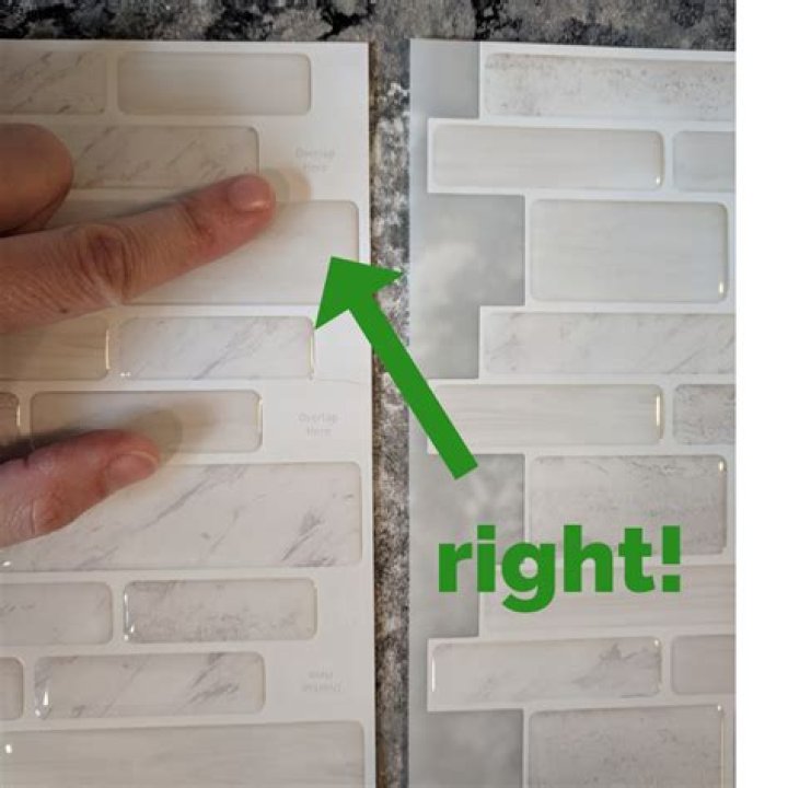 Can you put stick on backsplash over tile?