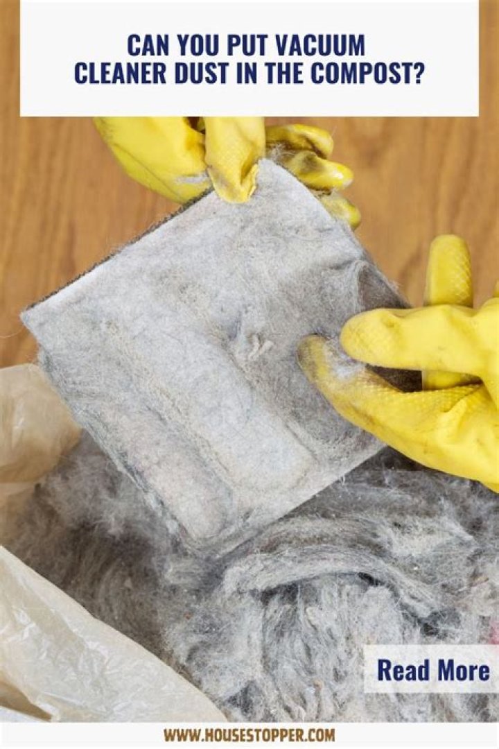 Can you put vacuum cleaner dust in the compost?