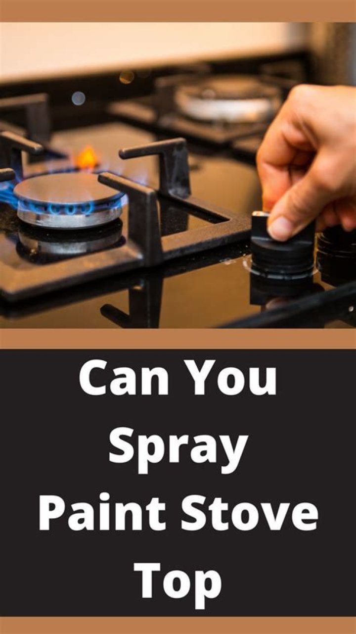 Can you spray paint a stove?