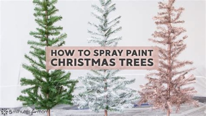 Can you spray paint a white Christmas tree?