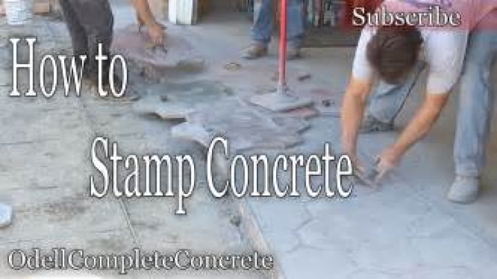Can you stamp over existing concrete?