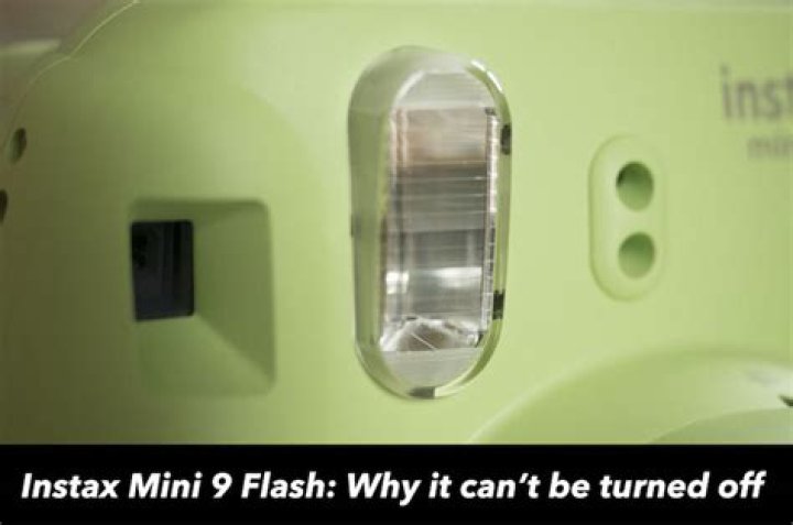 Can you turn flash off on Instax Mini 9?