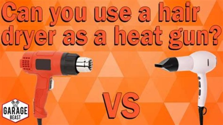 Can you use a heat gun as a hair dryer?