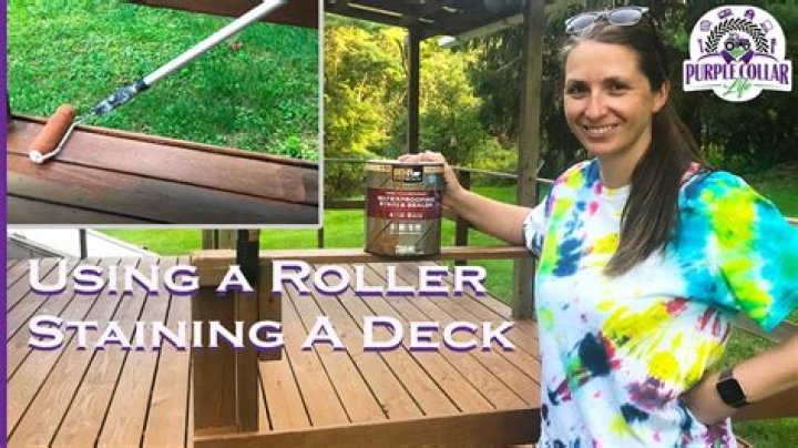Can you use a roller to paint a deck?
