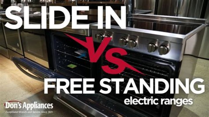 Can you use a slide in range in place of freestanding?