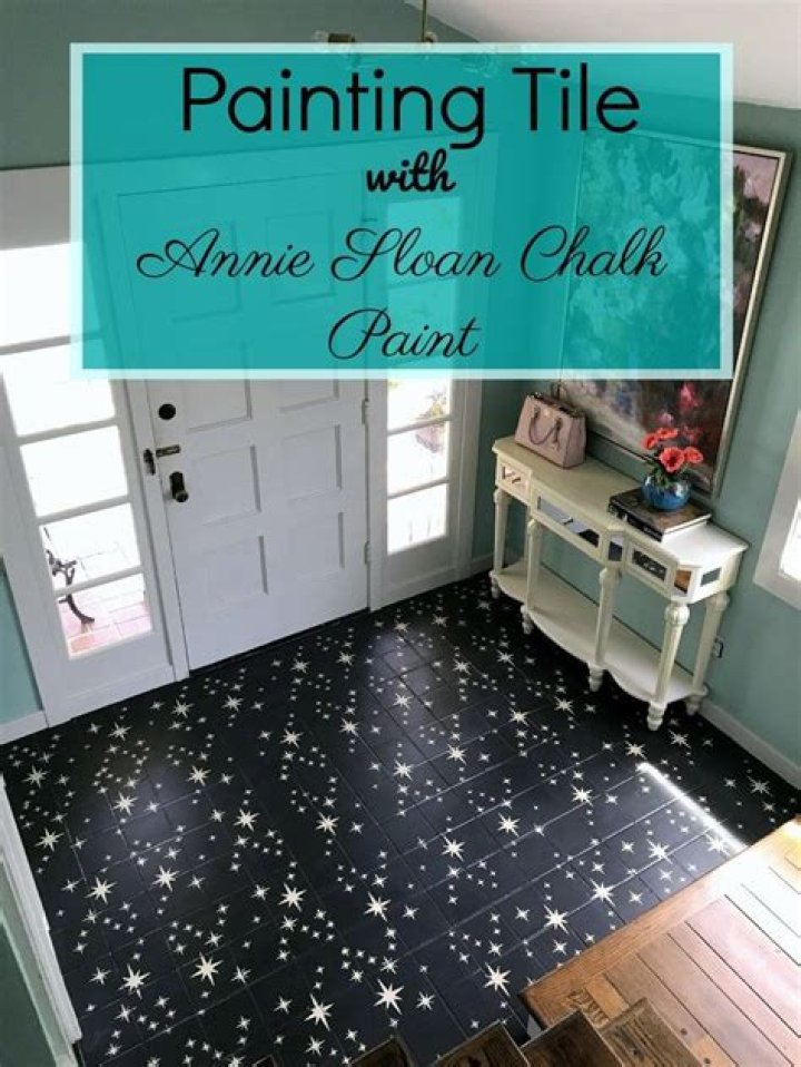 Can you use chalk paint on tile floors?