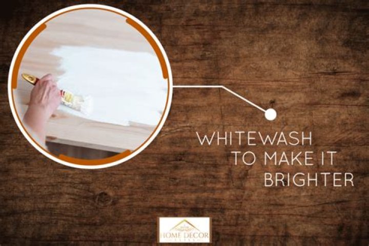 Can you whitewash over dark stain?