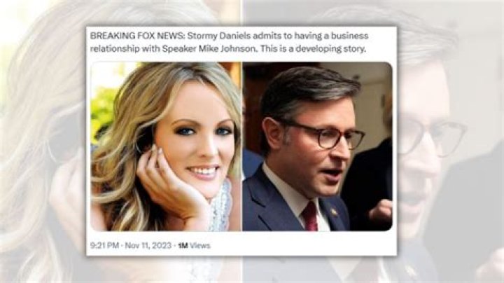 Did Stormy Daniels Admit to Having a ‘Business Relationship’ with House Speaker Mike Johnson?
