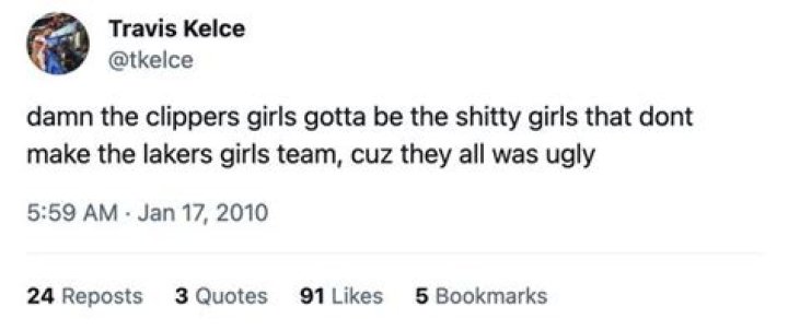 Did Travis Kelce Tweet About ‘Ugly Girls’ and ‘Fat People,’ as Seen in Screenshots on Reddit and X?