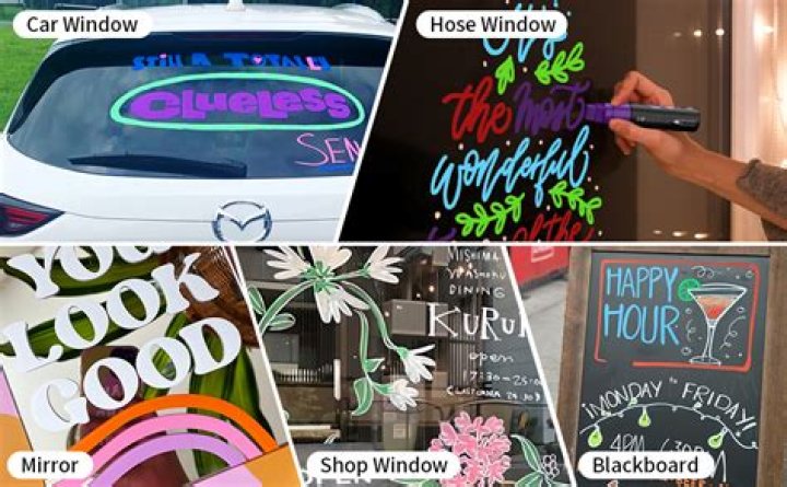 Do chalk markers work on glass?