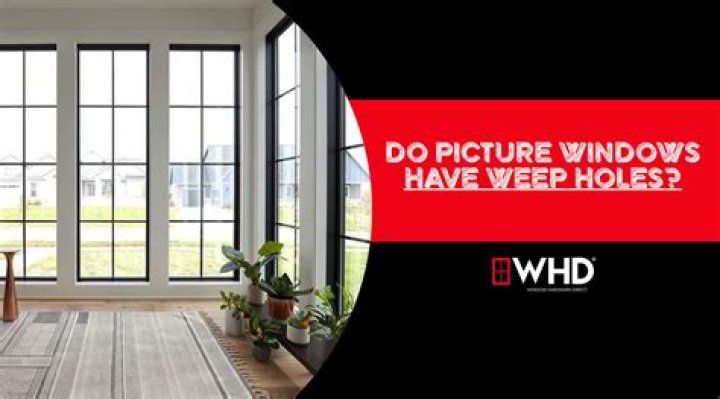 Do picture windows have weep holes?