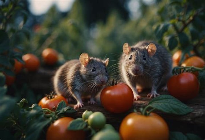 Do rats eat tomatoes in the garden?