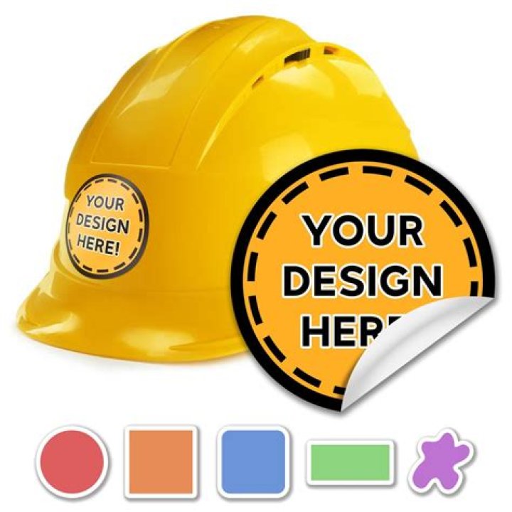 Do stickers weaken hard hats?