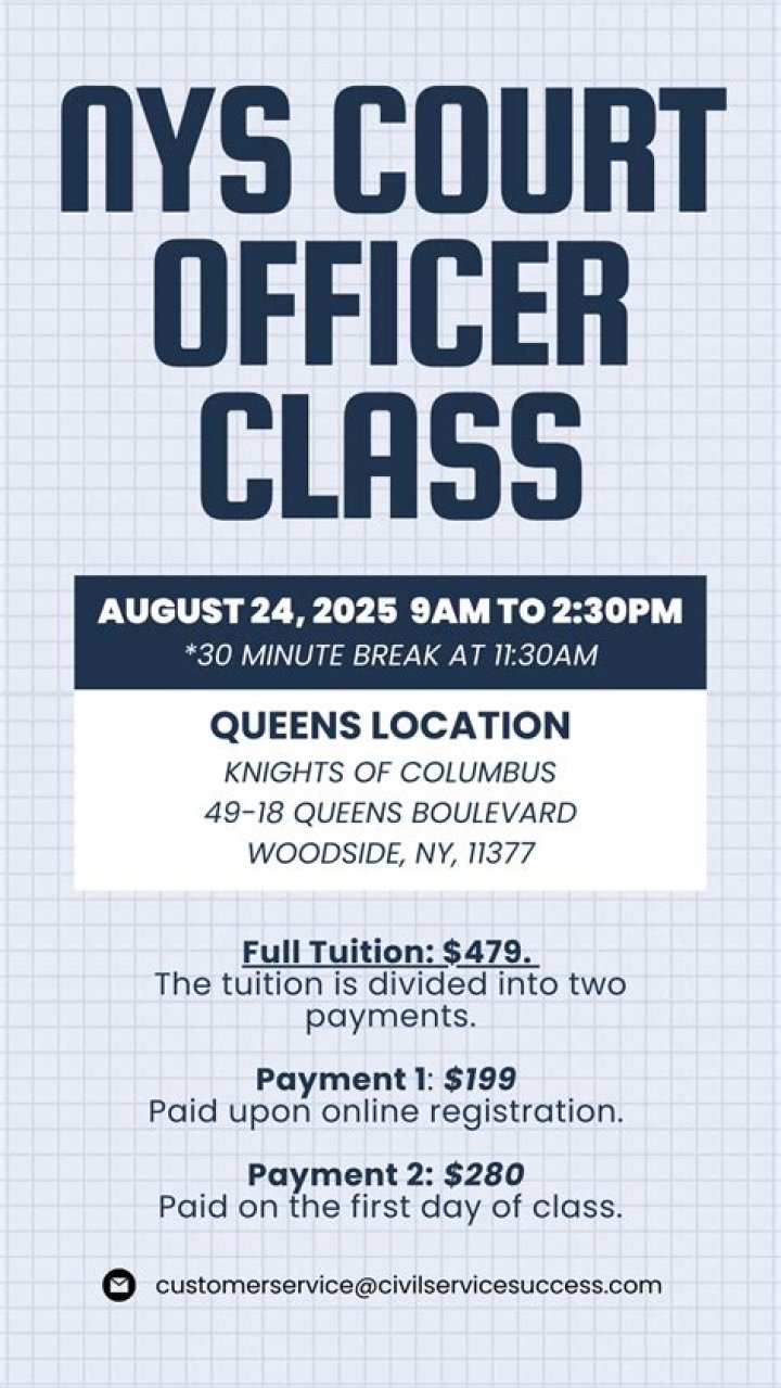 Do you get paid while in the court officer academy?