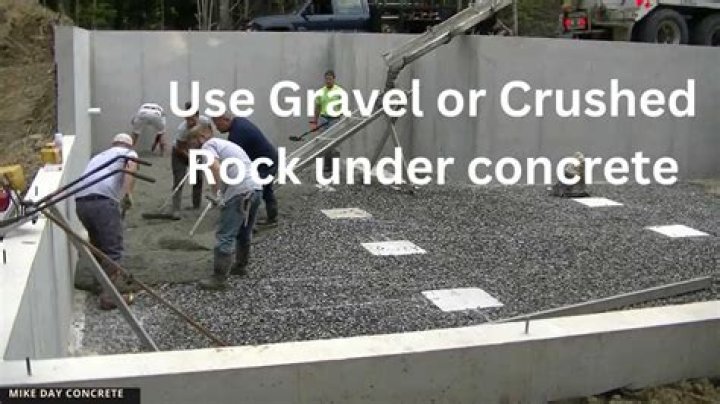 Do you need gravel under a concrete slab?