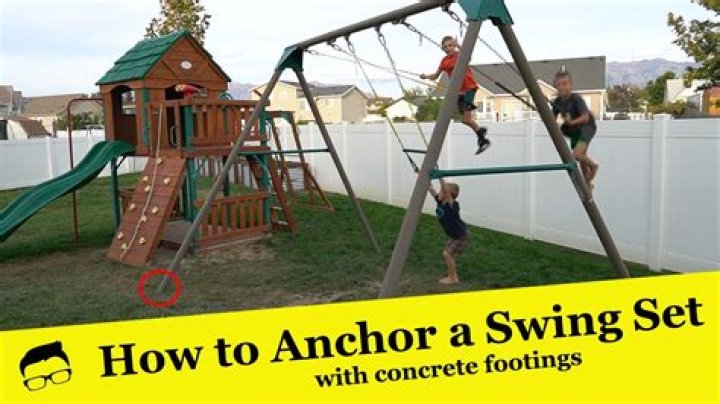 Do you need to anchor a swing set?