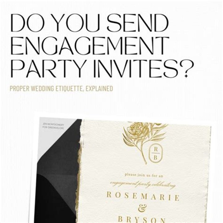 Do you send invitations to the wedding party?