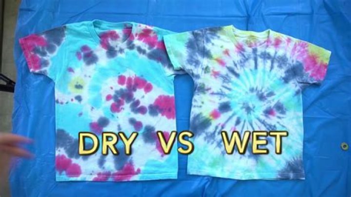 Do you wet the shirt before you tie dye?