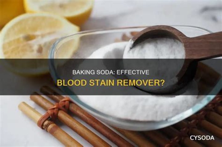 Does baking soda remove blood?