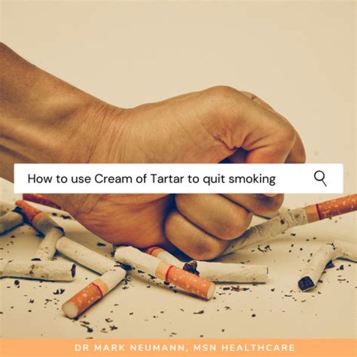Does cream of tartar block nicotine from the body?