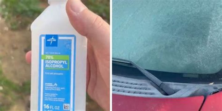 Does rubbing alcohol deice windshield?