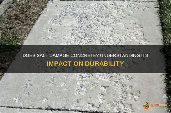 Does salt eat concrete?