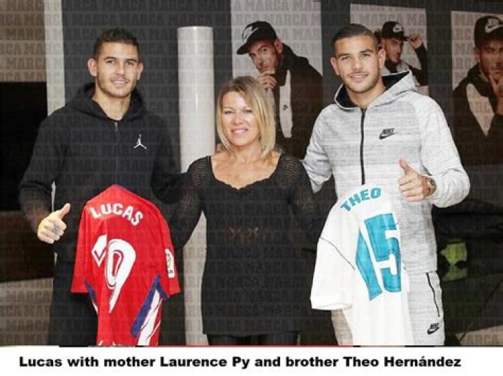 Footballer Theo Hernandez Mother Laurence Py And Father Jean Francois