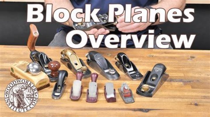 For what kind of work would you use a block plane?